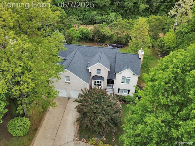 16146 Valcrest Dr, Linden, MI 48451 - view from above of property