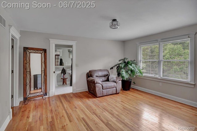 16146 Valcrest Dr, Linden, MI 48451 - sitting room featuring light wood-type flooring and baseboards