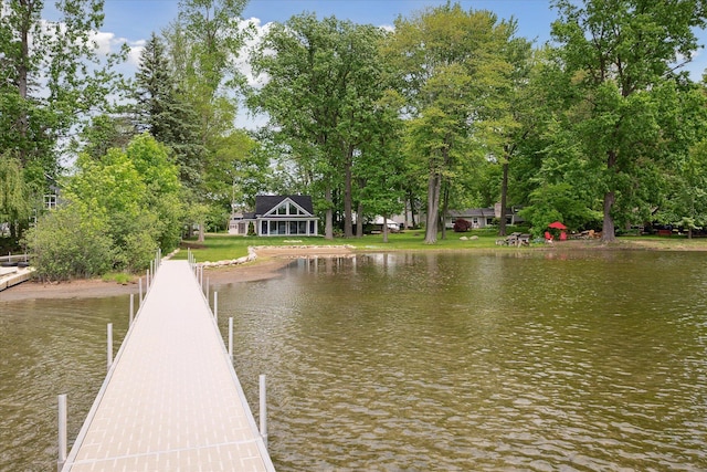 5150 Redding Dr, Pinckney, MI 48169 - dock area featuring a water view