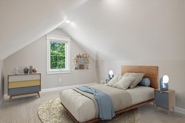 5150 Redding Dr, Pinckney, MI 48169 - bedroom with vaulted ceiling, baseboards, and carpet floors