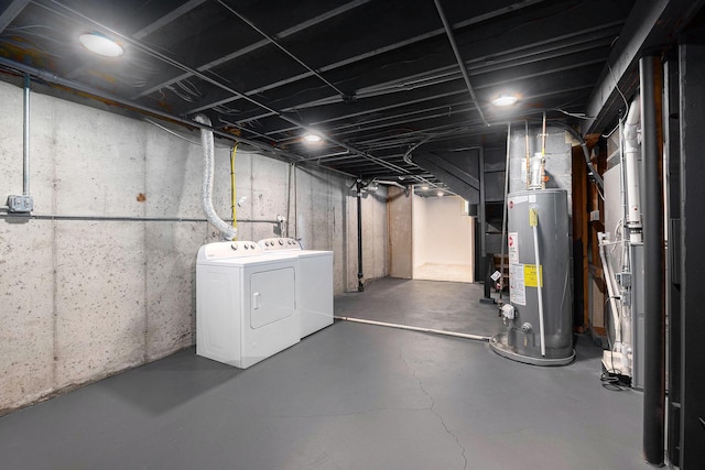 1700 Bristol Ave NW, Grand Rapids, MI 49504 - unfinished basement with water heater and independent washer and dryer