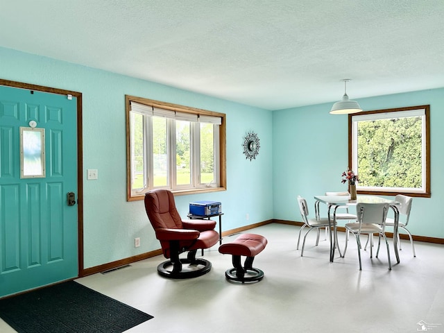 9730 Douglas Rd, Temperance, MI 48182 - foyer entrance featuring a textured ceiling and baseboards