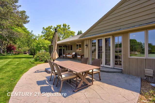 12 W Corral Dr, Saginaw, MI 48638 - view of patio featuring outdoor dining space