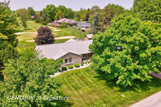 12 W Corral Dr, Saginaw, MI 48638 - view from above of property with a tree filled landscape