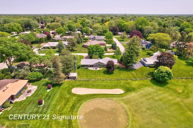 12 W Corral Dr, Saginaw, MI 48638 - aerial perspective of suburban area with a golf club