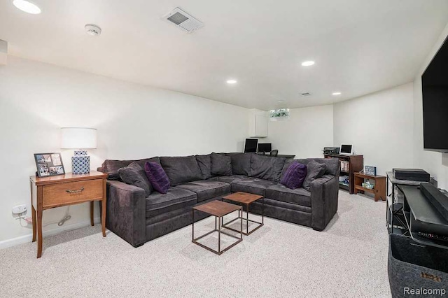 32457 Sheridan Dr, Beverly Hills, MI 48025 - carpeted living room featuring recessed lighting and baseboards
