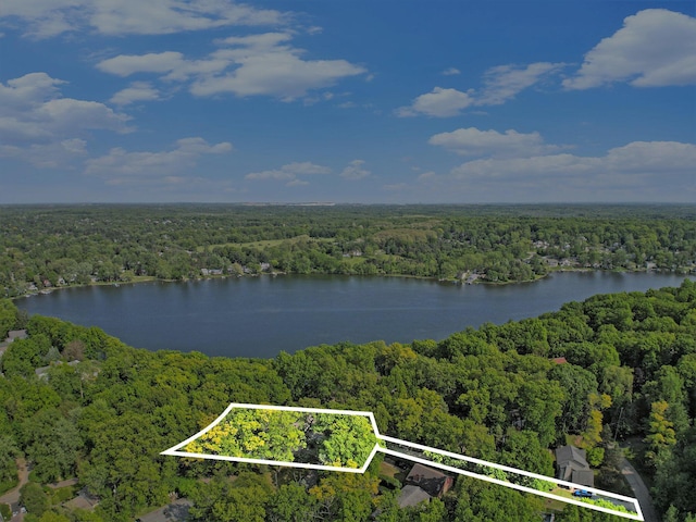 8721 Onandaga Rd, Clarkston, MI 48348 - water view with a forest