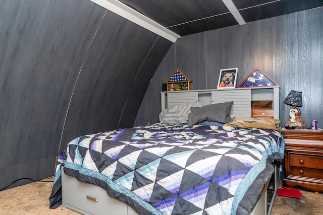 2311 E Glendora Rd, Buchanan, MI 49107 - bedroom with wooden walls