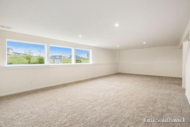 12285 Apple Cart Ln, Lowell, MI 49331 - carpeted empty room featuring baseboards and recessed lighting