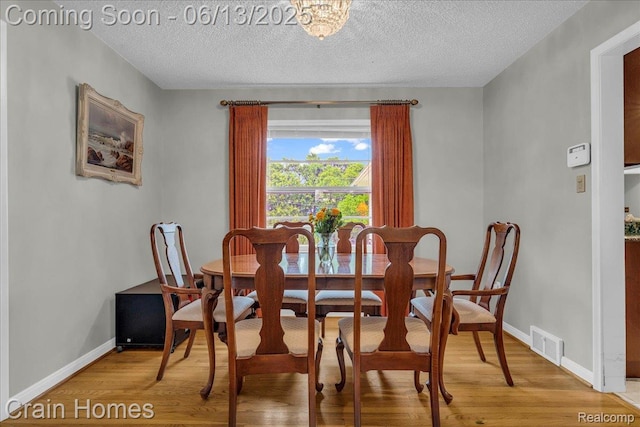 6151 Golfview Dr, Bloomfield Hills, MI 48301 - dining space with light wood-style flooring, a textured ceiling, and baseboards