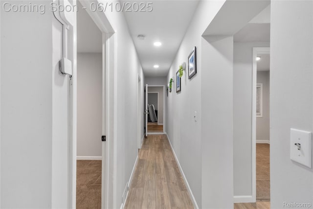 2062 Vermont Dr, Troy, MI 48083 - corridor with recessed lighting, baseboards, and light wood finished floors