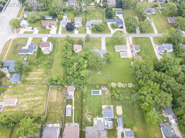 2062 Vermont Dr, Troy, MI 48083 - aerial view of property and surrounding area with nearby suburban area
