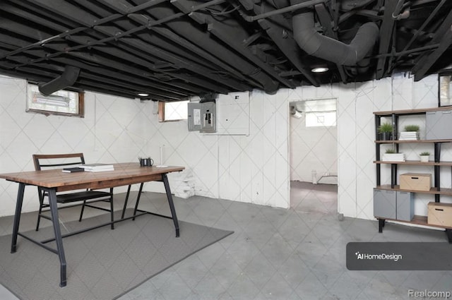 3485 Bedford St, Detroit, MI 48224 - basement with electric panel