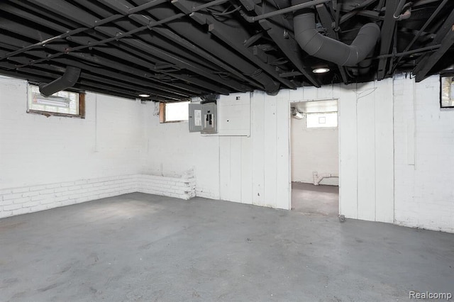 3485 Bedford St, Detroit, MI 48224 - below grade area featuring electric panel and healthy amount of natural light