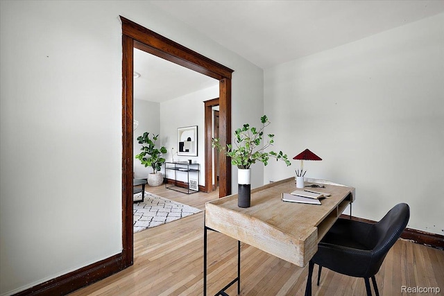 2160 Concord St, Detroit, MI 48207 - office area featuring light wood-type flooring