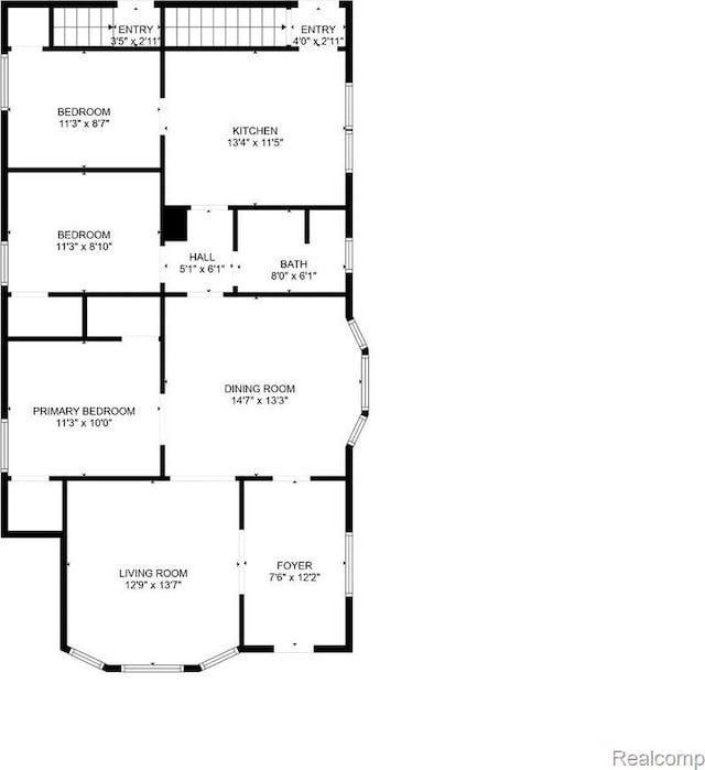 2160 Concord St, Detroit, MI 48207 - view of property floor plan