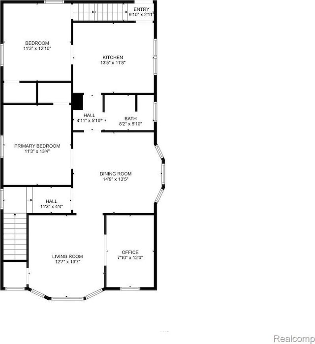 2160 Concord St, Detroit, MI 48207 - view of property floor plan