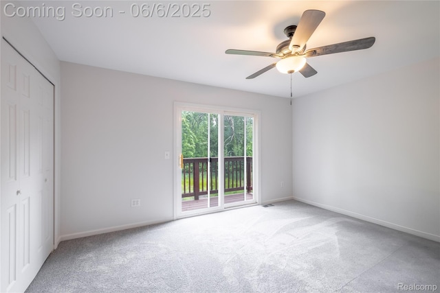 12631 9 Mile Rd, South Lyon, MI 48178 - unfurnished bedroom featuring access to exterior, carpet floors, and baseboards