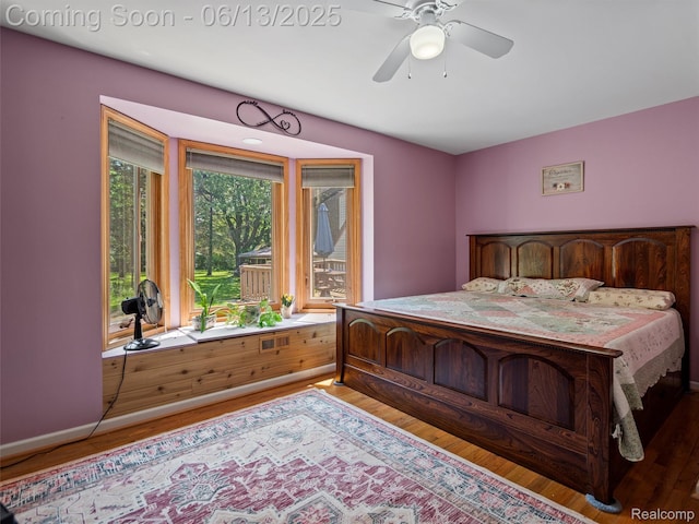 27904 Milton Ave, Warren, MI 48092 - bedroom featuring wood finished floors and ceiling fan