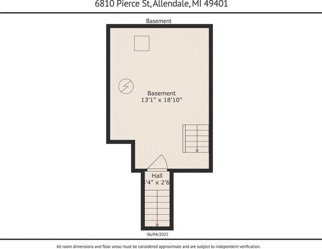 6810 Pierce St, Allendale, MI 49401 - floor plan / room layout