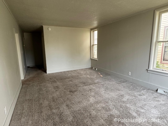 1257 3rd St, Muskegon, MI 49441 - carpeted spare room with a textured ceiling and healthy amount of natural light