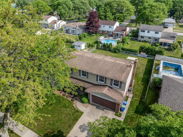 3604 Pall Dr, Warren, MI 48092 - aerial perspective of suburban area