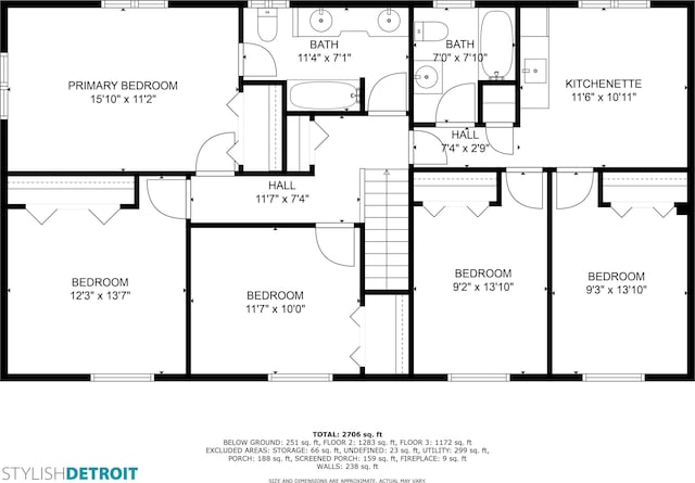 3604 Pall Dr, Warren, MI 48092 - property floor plan