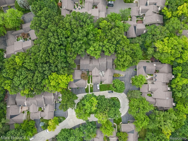 1132 Hillpointe Cir, Bloomfield Hills, MI 48304 - aerial perspective of suburban area