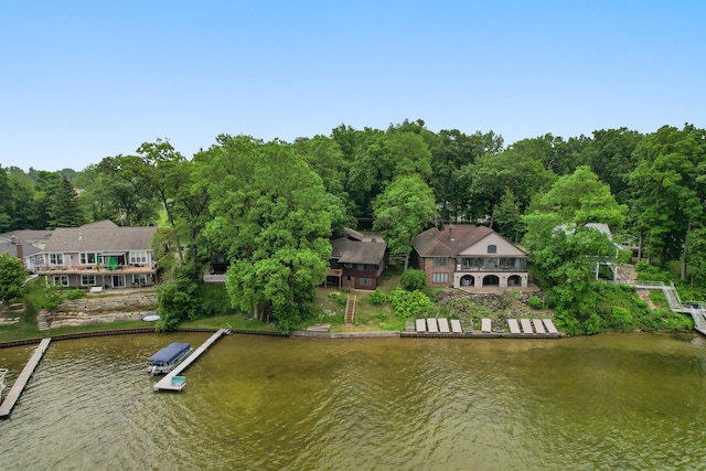 1931 Charlotte Landing Rd, Springport, MI 49284 - view from above of property with a nearby body of water