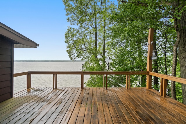 1931 Charlotte Landing Rd, Springport, MI 49284 - deck featuring a water view