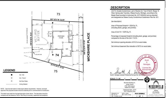 16371 Wickshire Pl, Spring Lake, MI 49456 - property floor plan