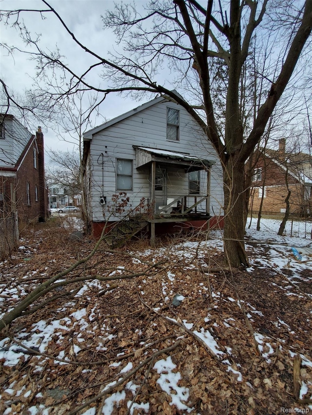 18430 Westphalia St, Detroit, MI 48205 - view of snow covered rear of property