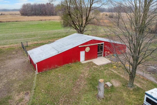 13405 Ellis Rd, Conklin, MI 49403 - view of pole building with a lawn