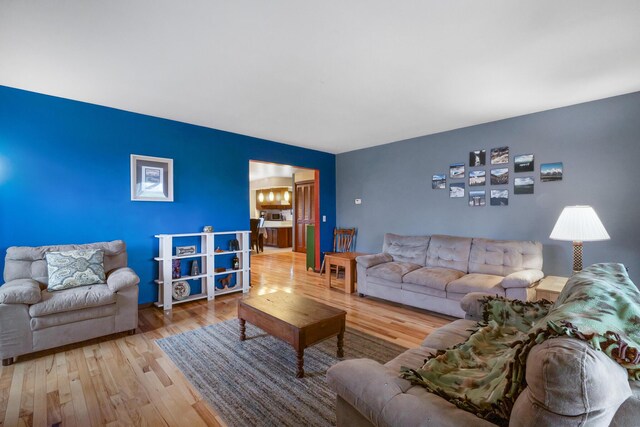 13405 Ellis Rd, Conklin, MI 49403 - living area with wood finished floors