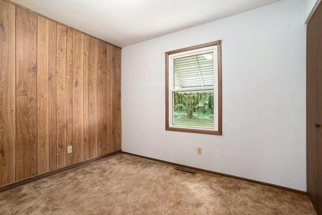 18930 G Dr N, Marshall, MI 49068 - carpeted empty room with wooden walls and baseboards
