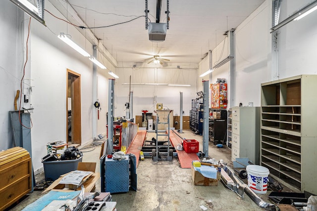 18930 G Dr N, Marshall, MI 49068 - garage featuring a garage door opener