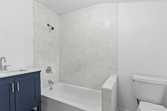 3120 Stratford St, Flint, MI 48504 - bathroom with toilet, shower / bathtub combination, and vanity