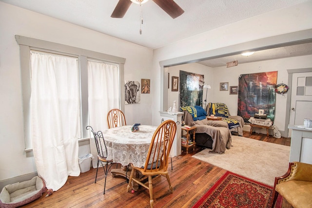 1527 Madison St, Muskegon, MI 49442 - dining room featuring hardwood / wood-style floors and a ceiling fan