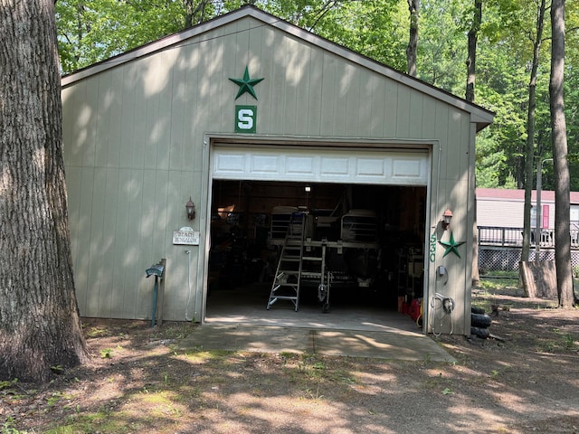 530 N June Dr, Mears, MI 49436 - view of detached garage