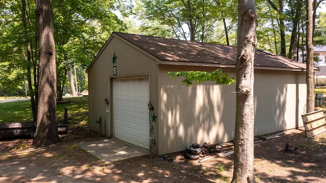 530 N June Dr, Mears, MI 49436 - view of detached garage
