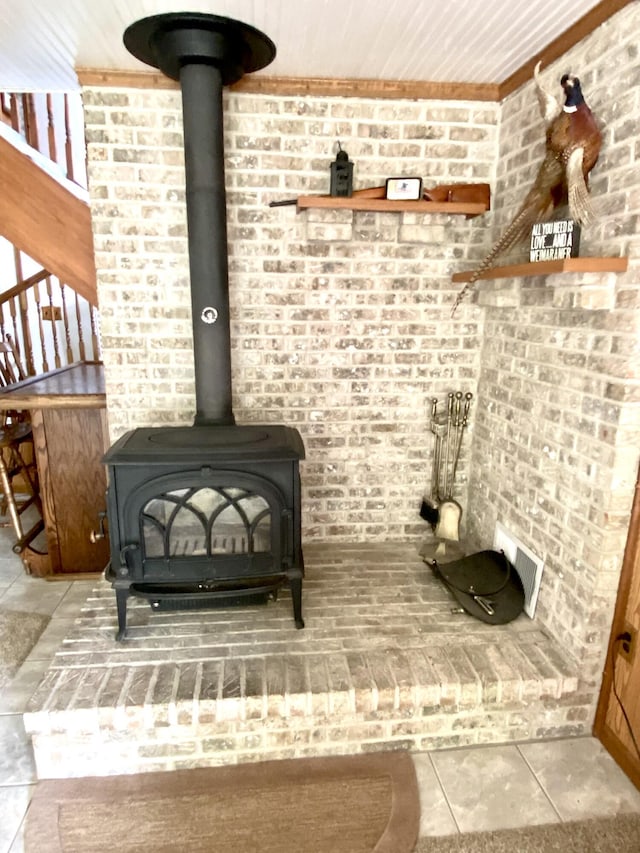 3561 Barber Rd, Hastings, MI 49058 - detailed view of a wood stove