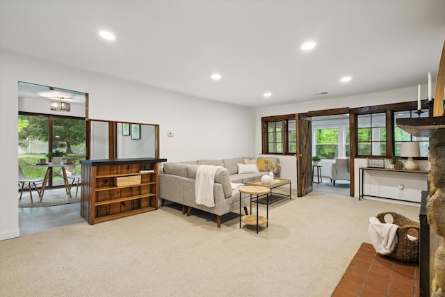 6780 Packer Dr NE, Belmont, MI 49306 - living room with recessed lighting and carpet