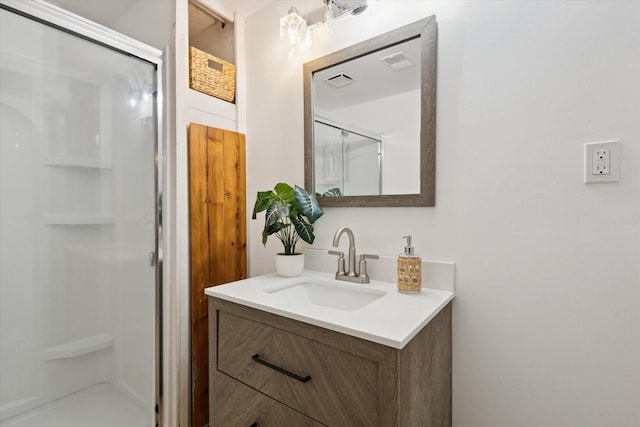 6780 Packer Dr NE, Belmont, MI 49306 - full bathroom featuring a stall shower and vanity