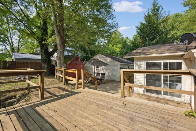 6780 Packer Dr NE, Belmont, MI 49306 - view of wooden terrace