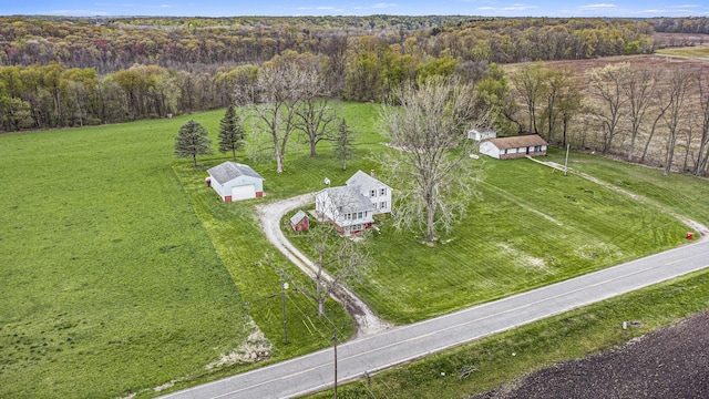 66546 Birch Rd, Jones, MI 49061 - view of rural area with a heavily wooded area