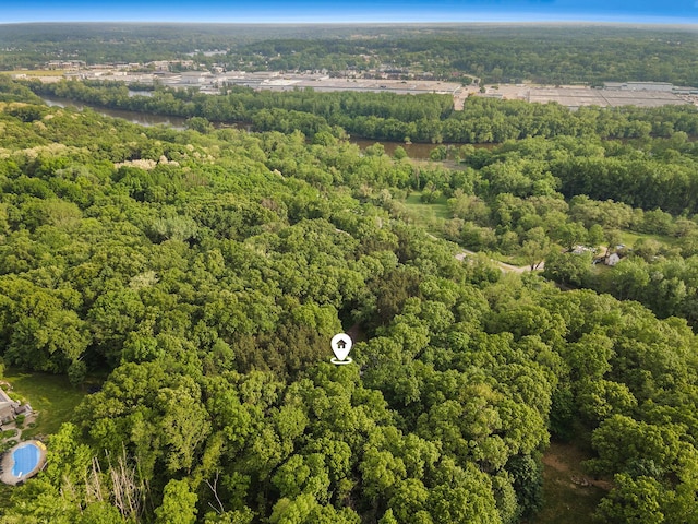 240 Pettis Ave NE, Ada, MI 49301 - aerial view of property and surrounding area with a forest
