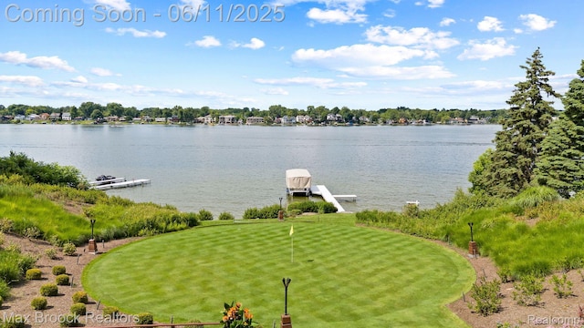 4790 Dow Ridge Rd, Orchard Lake, MI 48324 - water view featuring a dock