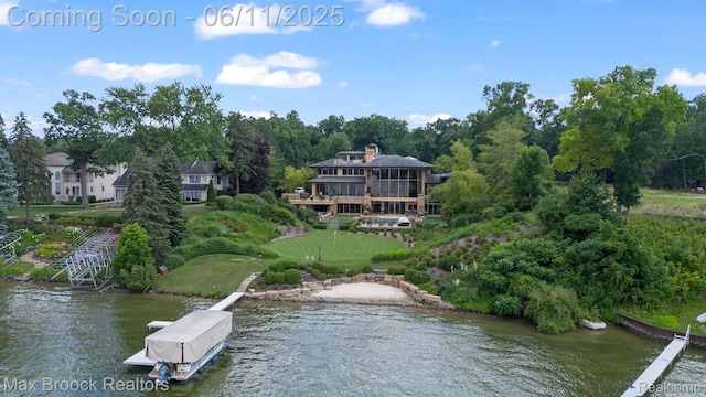 4790 Dow Ridge Rd, Orchard Lake, MI 48324 - dock with a water view