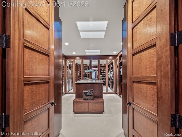 4790 Dow Ridge Rd, Orchard Lake, MI 48324 - wine cellar with a skylight