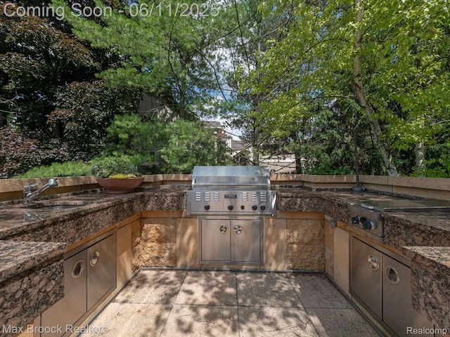 4790 Dow Ridge Rd, Orchard Lake, MI 48324 - view of patio / terrace featuring a sink